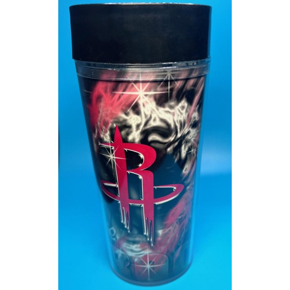 NEW 2013 Houston Rockets NBA ThermoServ 16oz Explorer Tumblers w/ Straw - USA